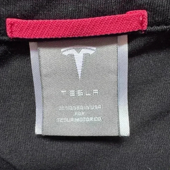 Tesla Official Performance Polo Shirt Black XL Logo Embroidered Short Sleeve - Picture 4 of 5